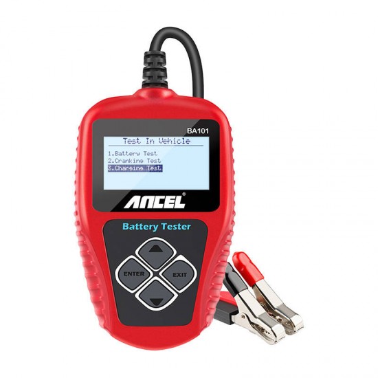 Ancel Tester Μπαταρίας BA101 (Κόκκινο)