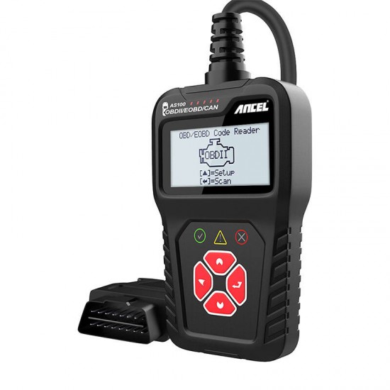 Ancel Διαγνωστικό Scanner OBD2 AS100/AC100 (Μαύρο)