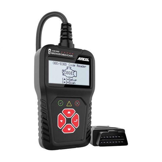 Ancel Διαγνωστικό Scanner OBD2 AS100/AC100 (Μαύρο)