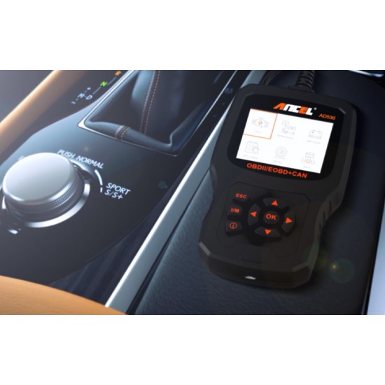 Ancel Διαγνωστικό Scanner OBD2 AD530 (Μαύρο)