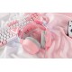 ONIKUMA Ακουστικά Gaming X15Pro με Αυτιά Γάτας (Ροζ)