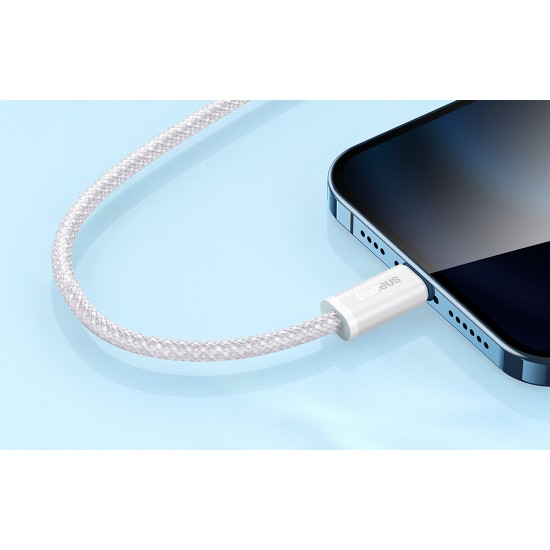 Baseus Καλώδιο USB σε Lightning Dynamic Series, 2.4A, 1m (Λευκό)