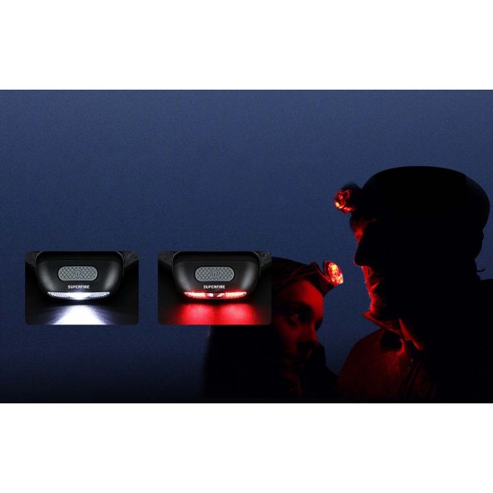 Headlight Superfire HL05-D, 110lm, USB