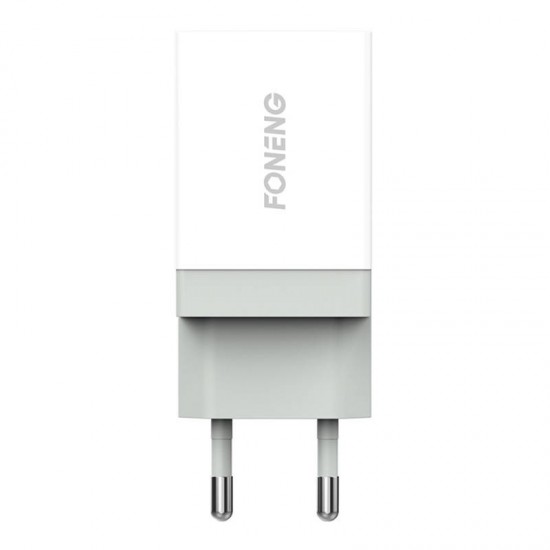 Fast charger Foneng 1x USB K210 10.5W + USB Type C cable 1m