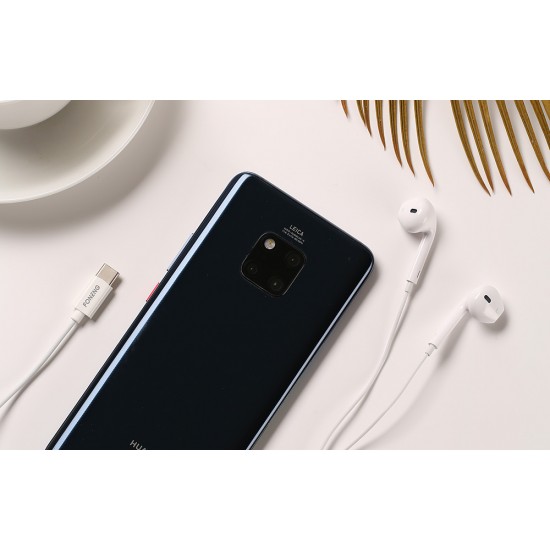 In-ear headphones, wired Foneng T15, USB-C, 1.2m (white)