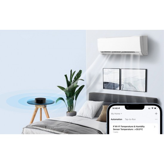 Avatto Τηλεχειριστήριο Γενικής Χρήσης IR WiFi S16 TUYA (Μαύρο)