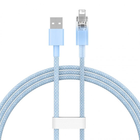 Baseus Καλώδιο USB σε Lightning Explorer Series 2.4A, 1m (Γαλάζιο)