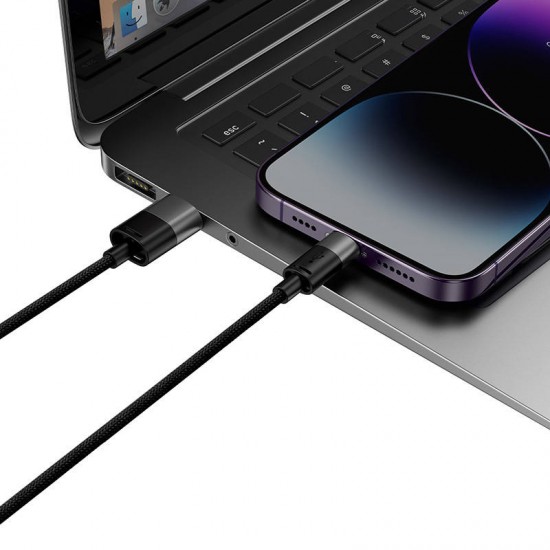 Baseus Καλώδιο USB 3σε1 StarSpeed Series, USB-C/MicroUSB/Lightning 3.5A, 0.6m (Μαύρο)