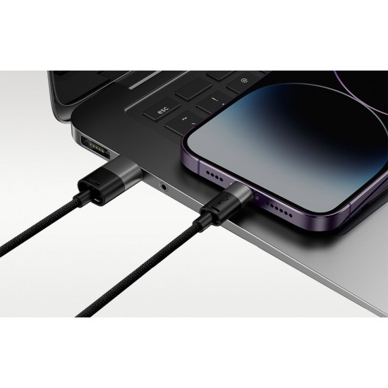 Baseus Καλώδιο USB 3σε1 StarSpeed Series, USB-C/MicroUSB/Lightning 3.5A, 0.6m (Μαύρο)