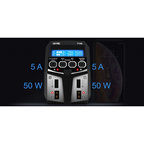 Charger SkyRC T100 2 x 50W