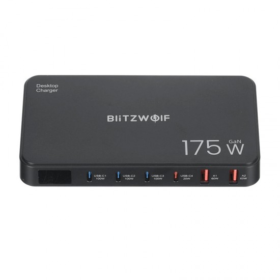 Σταθμός φόρτισης Blitzwolf BW-S30 6-σε-1 4xUSB-C + 2xUSB 175W