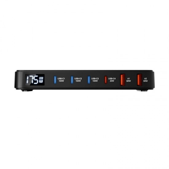 Σταθμός φόρτισης Blitzwolf BW-S30 6-σε-1 4xUSB-C + 2xUSB 175W