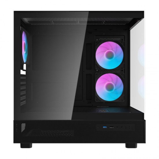 Darkflash DPX90 θήκη υπολογιστή (μαύρο) + 3 ανεμιστήρες