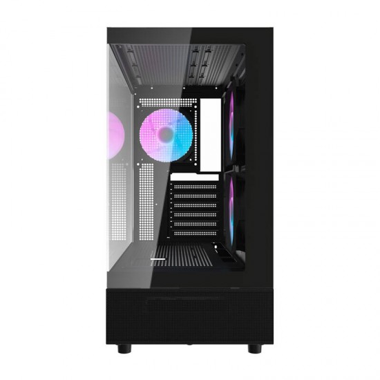Darkflash DPX90 θήκη υπολογιστή (μαύρο) + 3 ανεμιστήρες
