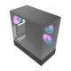 Darkflash DPX90 θήκη υπολογιστή (μαύρο) + 3 ανεμιστήρες