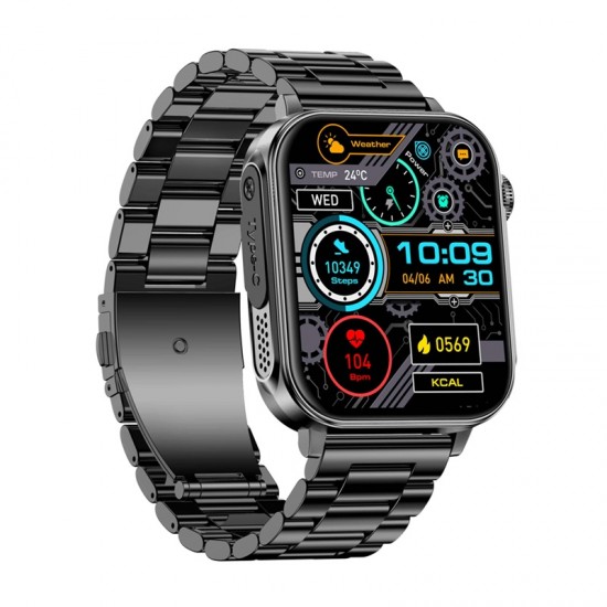 Colmi P80 smartwatch (ατσάλινο μαύρο)