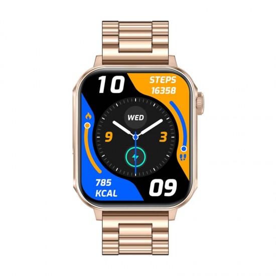 Colmi P80 smartwatch (ατσάλι-χρυσό)