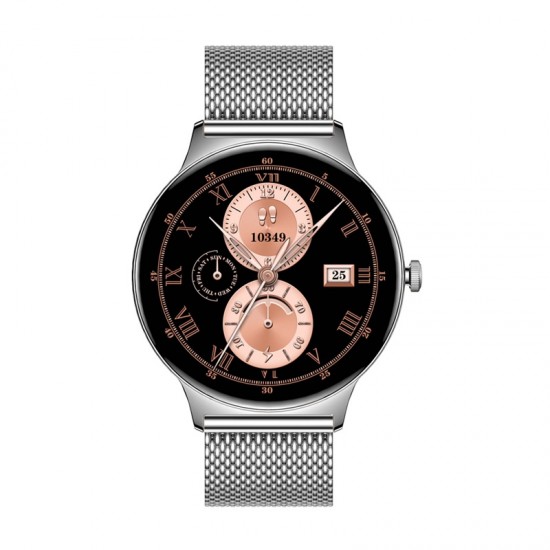 Colmi V89 smartwatch (ατσάλινο ασημί)
