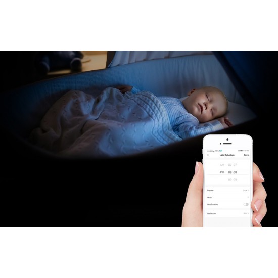 Avatto Έξυπνος Διακόπτης Χωνευτός ZigBee ZTS02-EU-B2 (2 κουμπιά) TUYA (Μαύρο)