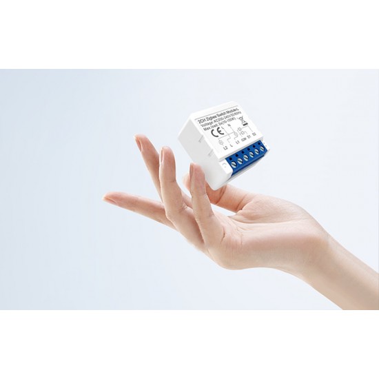 Avatto Έξυπνος Ενδιάμεσος Διακόπτης ZigBee LZWSM16-W1 χωρίς ουδέτερο TUYA (Λευκό)