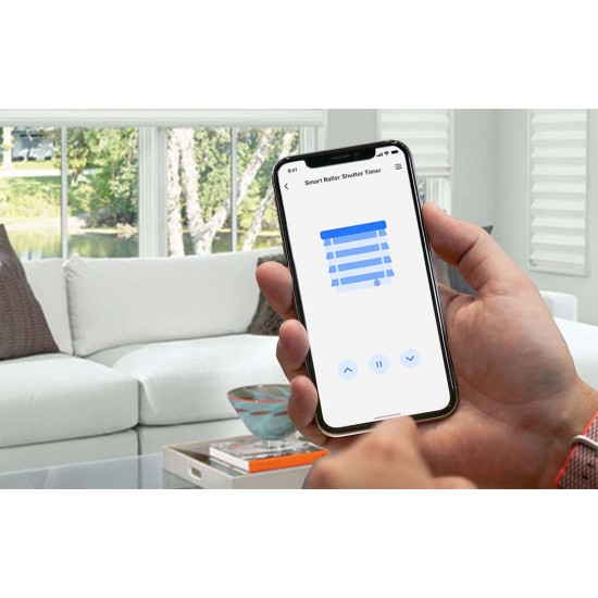 Meross Έξυπνος Διακόπτης Ρολού WiFi MRS100HK (EU) με Χρονόμετρο (HomeKit) (Λευκό)