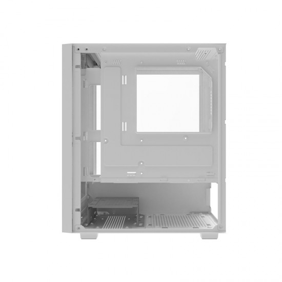 Darkflash M305 θήκη υπολογιστή χωρίς ανεμιστήρες (Λευκό)