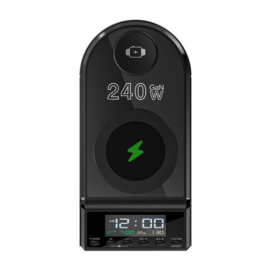 Blitzwolf BW-FW10 ξυπνητήρι με φορτιστή 2xUSB-A, 4xUSB-C, 240W