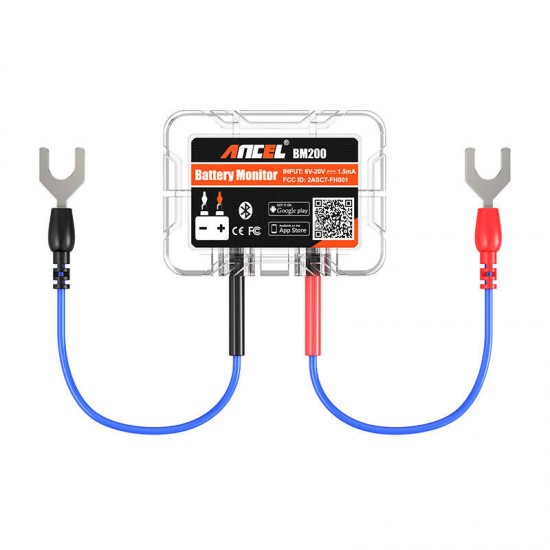Ancel Tester Μπαταρίας Bluetooth BM200 (Διαφανές)
