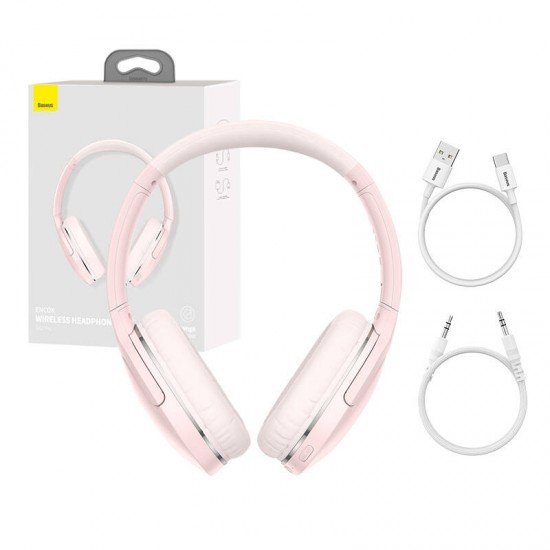 Wireless headphones Baseus Encok D02 PRO (pink)