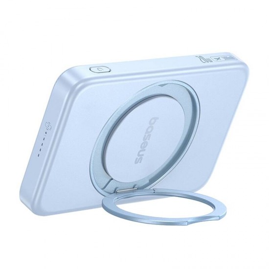 Baseus powerbank με βάση στήριξης PicoGo Qi2 5000mAh 20W (μπλε)