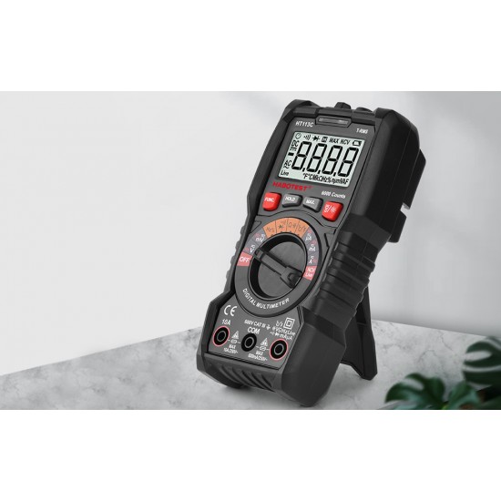 Habotest Ψηφιακό Πολύμετρο Γενικής Χρήσης HT113C (Μαύρο)