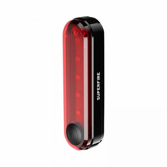 Rear bike light Superfire BTL01, USB, 230mAh