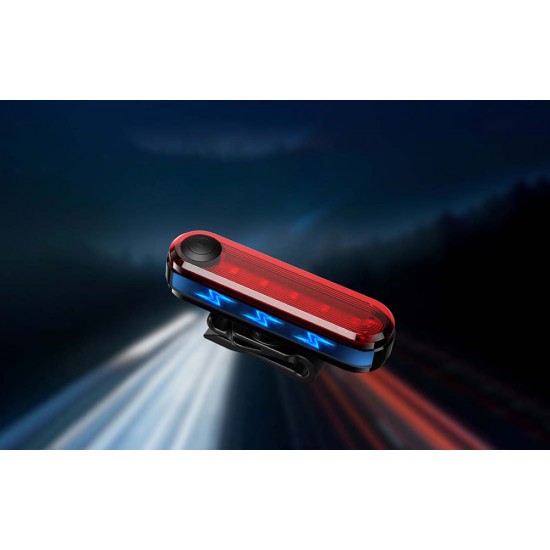 Rear bike light Superfire BTL01, USB, 230mAh