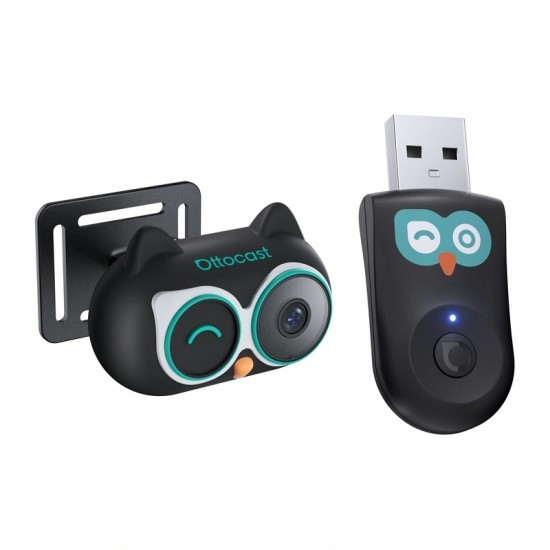 Ασύρματος προσαρμογέας αυτοκινήτου Ottocast CarPlay με νταντά αυτοκινήτου (Cabin Care)