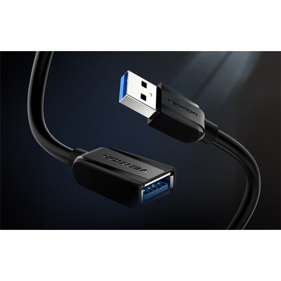 Extension Cable USB 3.0 male to USB female Vention VAS-A45-B300 3m (Black)