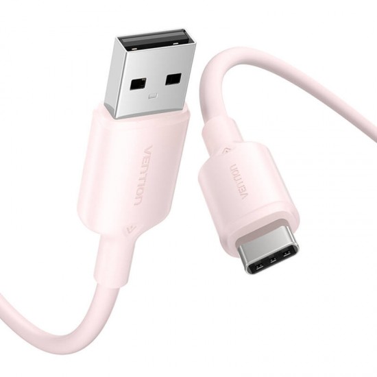 Καλώδιο USB 2.0 A σε USB-C 3A Vention CTQPF 1M (ροζ)
