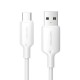Καλώδιο USB 2.0 A σε USB-C 3A Vention CTQWF 1M (λευκό)