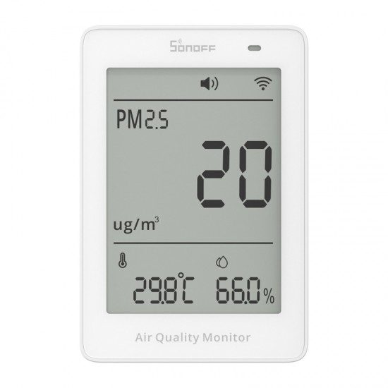 Sonoff AirGuard PM2.5 SAWF-07P WiFi LCD Οθόνη παρακολούθησης ποιότητας αέρα