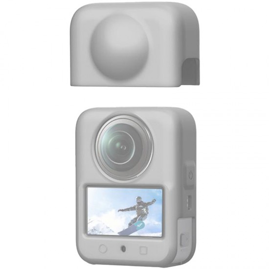 Κάλυμμα σιλικόνης με φακό PULUZ DJI Osmo 360 (γκρι)