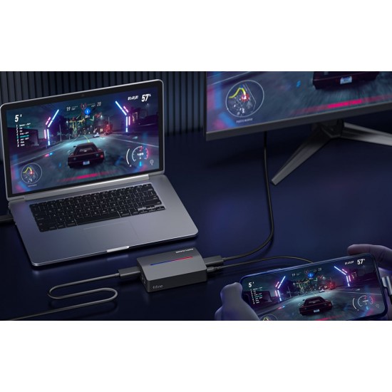 Fifine V3, κάρτα λήψης HDMI σε USB-A (μαύρο)