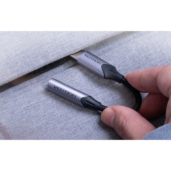 Adapter audio USB-C male to 3.5MM jack female Vention BGJHA 0.1m