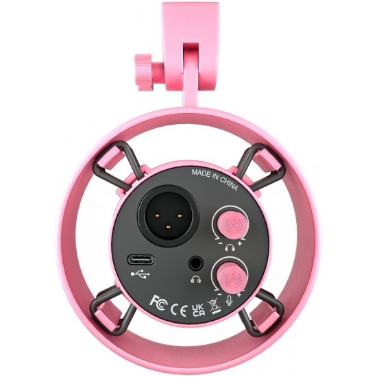 Δυναμικό μικρόφωνο Fifine K688P (ροζ)