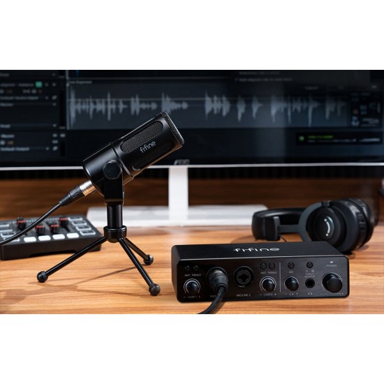 Fifine Tank1 δυναμικό μικρόφωνο στούντιο (μαύρο)