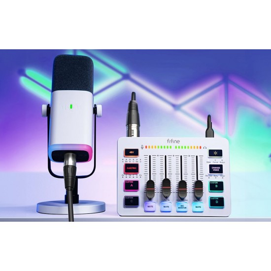 Μίξερ ήχου Fifine SC3W (λευκό)