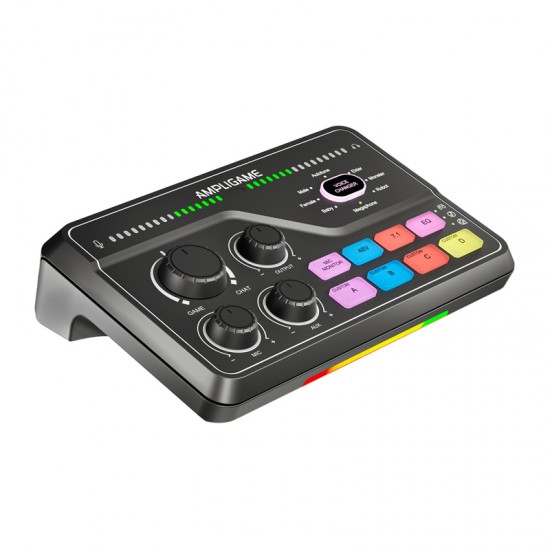 Fifine SC8 RGB gaming mixer (μαύρο)
