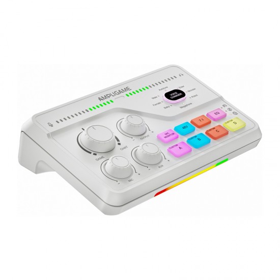 Fifine SC8W RGB gaming mixer (λευκό)