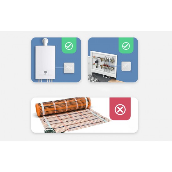 Meross Έξυπνος θερμοστάτης MTS200BHK(EU) WiFi HomeKit (Λευκό)