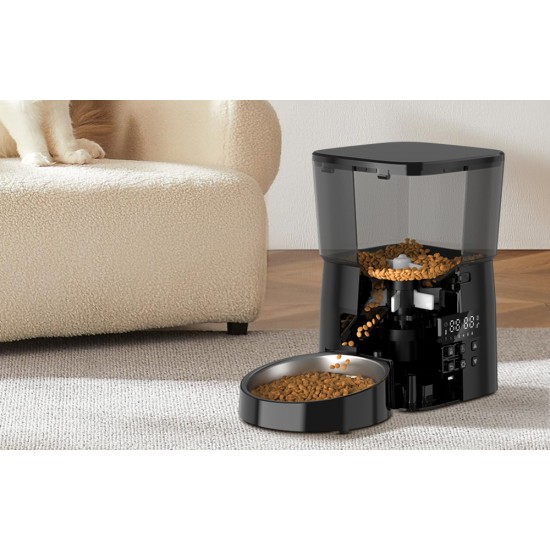 Rojeco 2L έξυπνος διανομέας τροφής κατοικίδιων ζώων Έκδοση κουμπιού