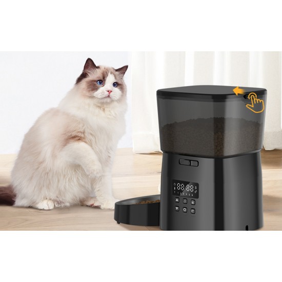 Rojeco 2L έξυπνος διανομέας τροφής κατοικίδιων ζώων Έκδοση κουμπιού