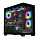 Darkflash C218M κουτί υπολογιστή + 6 ανεμιστήρες ARGB (μαύροι)